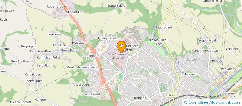 localisation de l'entreprise LE COUP DE VOLANT à LANDERNEAU