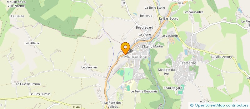 localisation de l'entreprise LE COUP DU SORT  MONCONTOUR