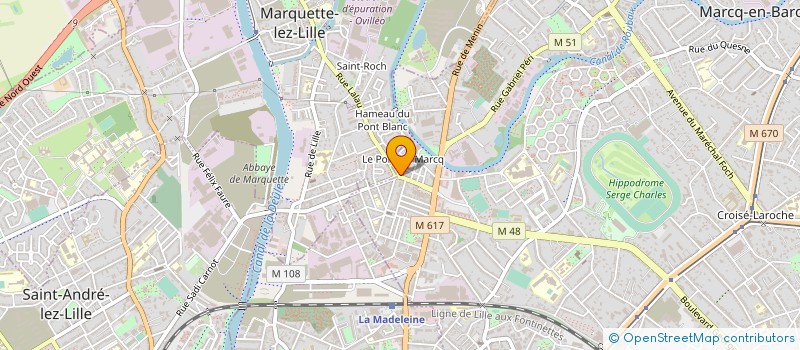localisation de l'entreprise LE COUP'FAIM à MARCQ-EN-BARŒUL