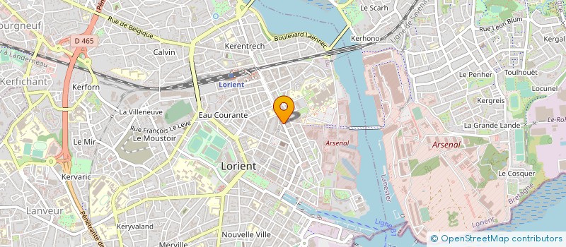 localisation de l'entreprise LE COURAMIAUD à LORIENT