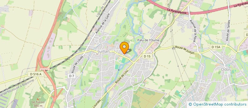 localisation de l'entreprise LE COURANT  JUILLAN