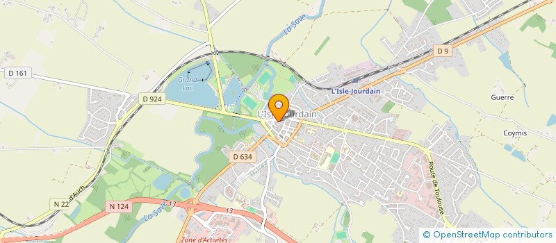 localisation de l'entreprise LE COURANT D'AIR à L'ISLE-JOURDAIN