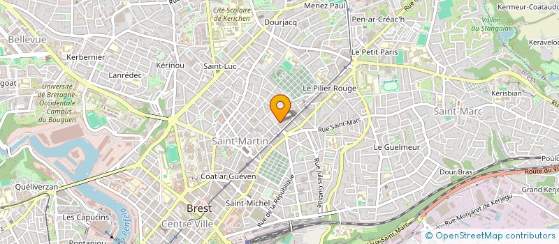 localisation de l'entreprise LE COURANT D'AIR à BREST