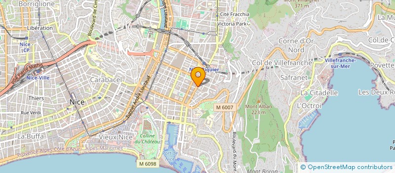 localisation de l'entreprise LE COURANT PORTEUR à NICE