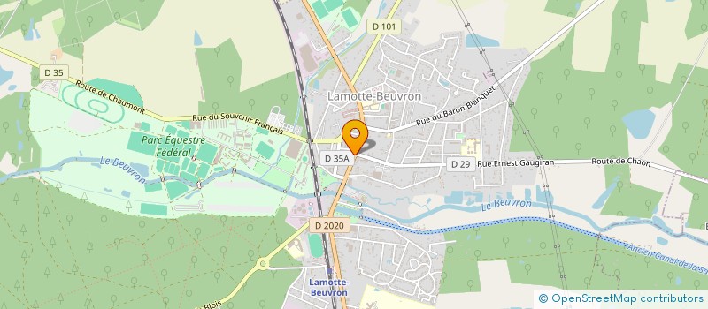 localisation de l'entreprise LE COURLIS  LAMOTTE-BEUVRON