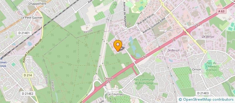 localisation de l'entreprise LE COURNEAU  CANEJAN