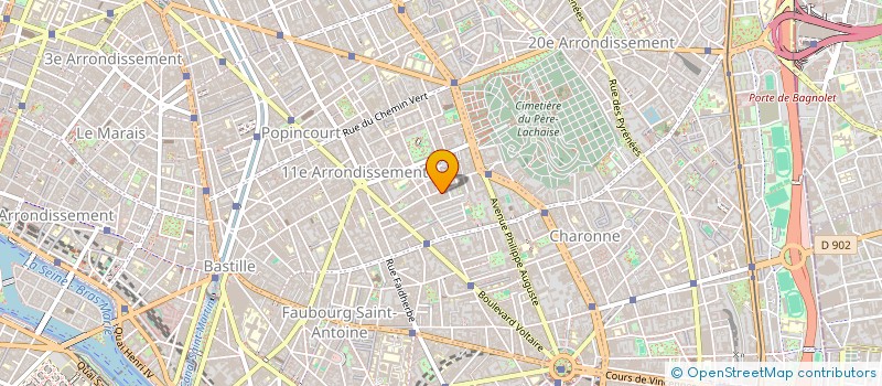 localisation de l'entreprise LE COURRIER DE LA FOURRURE  PARIS