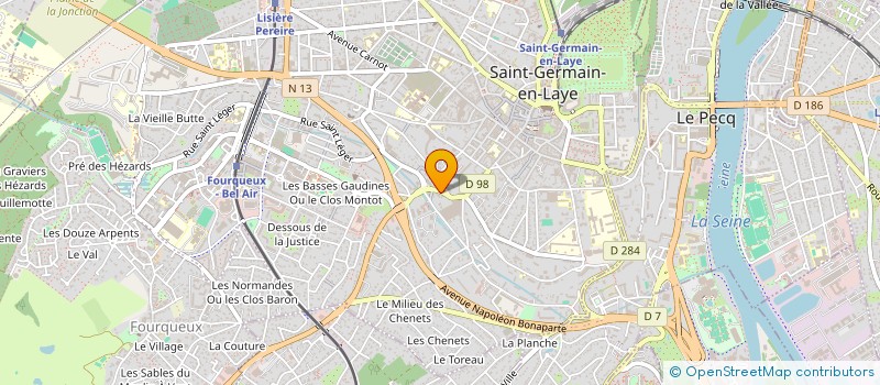 localisation de l'entreprise LE COURRIER DES THEATRES  SAINT-GERMAIN-EN-LAYE