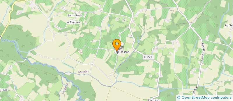 localisation de l'entreprise LE COURROS  MAUPAS