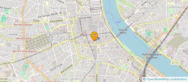 localisation de l'entreprise LE COURS DES BULLES à BORDEAUX