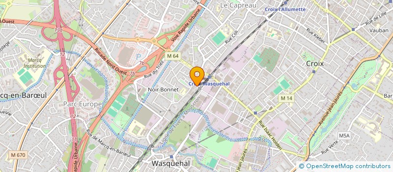 localisation de l'entreprise LE COURS DU LAC  WASQUEHAL