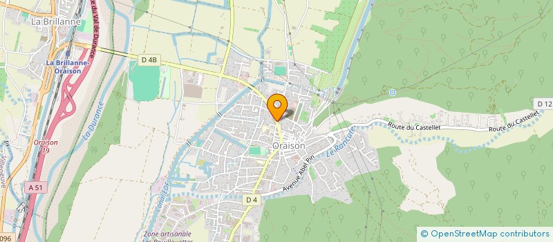 localisation de l'entreprise LE COURS MARLIANA  ORAISON