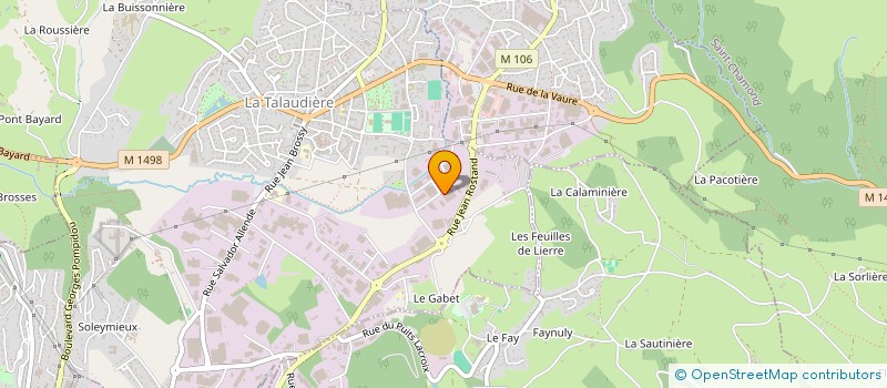 localisation de l'entreprise LE COURSIER EUROPEEN à LA TALAUDIERE