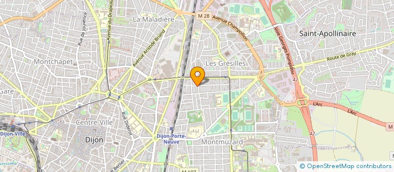 localisation de l'entreprise LE COURTAGE PRETS à DIJON