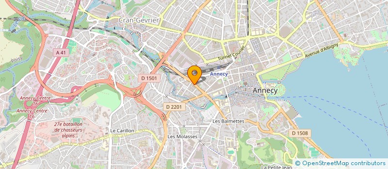 localisation de l'entreprise LE COURTAGE SAVOISIEN  ANNECY