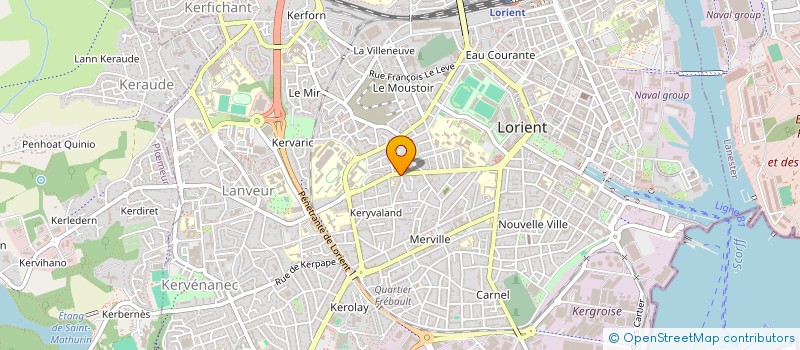 localisation de l'entreprise LE COURTEPOINTIER à LORIENT