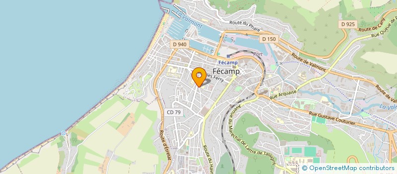 localisation de l'entreprise LE COURTES  FECAMP