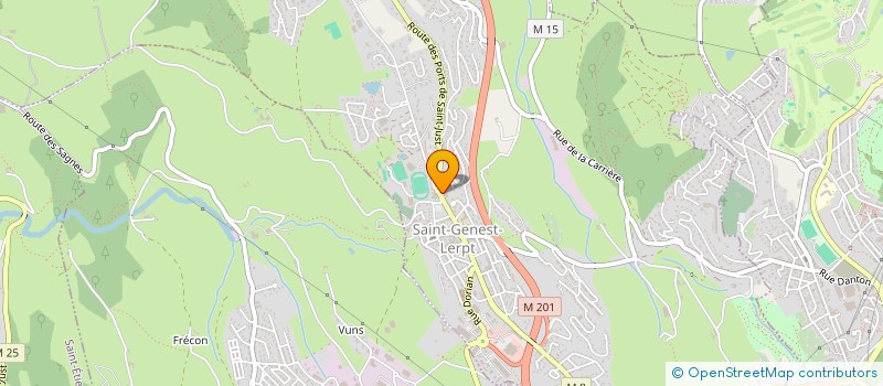 localisation de l'entreprise LE COURTIER DE LA FENETRE  SAINT GENEST LERPT