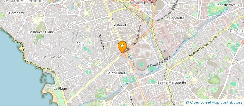 localisation de l'entreprise LE COURTIER FINANCE IMMOBILIER à MARSEILLE