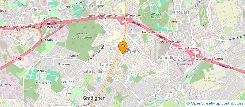 localisation de l'entreprise LE COURTIER S.A.S  GRADIGNAN