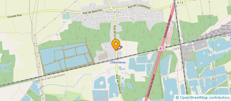 localisation de l'entreprise LE COURTIEUX  CHEVRIERES