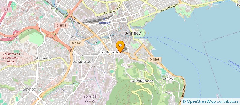 localisation de l'entreprise LE COURTIL à ANNECY