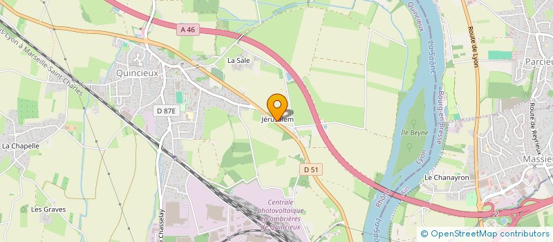 localisation de l'entreprise LE COURTIL DE QUINCIEUX  QUINCIEUX