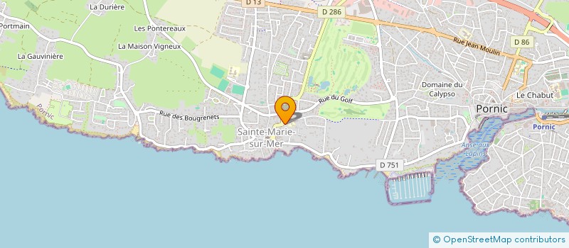 localisation de l'entreprise LE COURTIL SCI  PORNIC