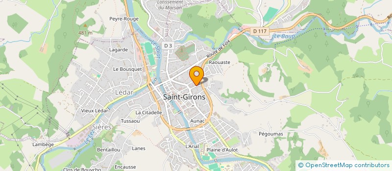 localisation de l'entreprise LE COUSERANS DU JEU à SAINT-GIRONS