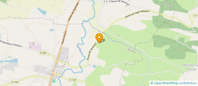 localisation de l'entreprise LE COUVENT  MONCORNEIL-GRAZAN