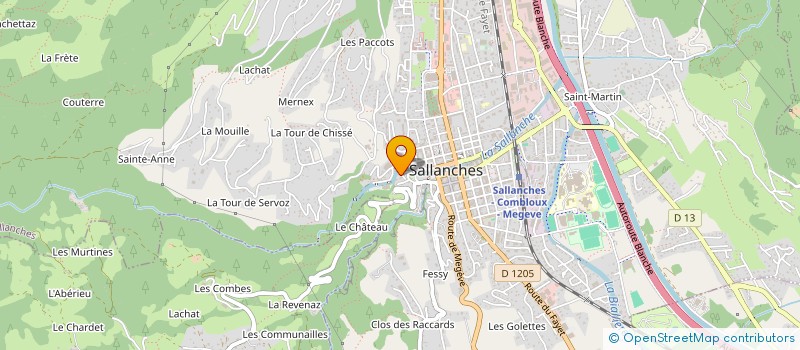 localisation de l'entreprise LE COUVENT à SALLANCHES