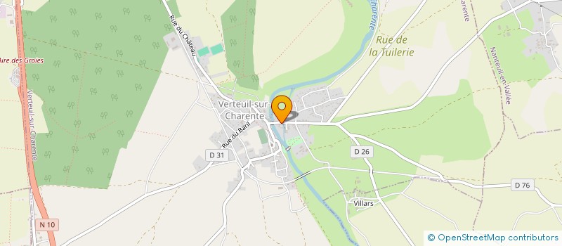 localisation de l'entreprise LE COUVENT DES CORDELIERS à VERTEUIL-SUR-CHARENTE