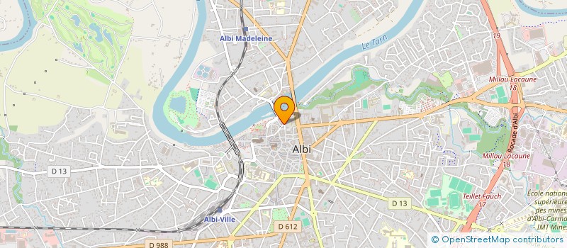 localisation de l'entreprise LE COUVERT DES HALLES à ALBI