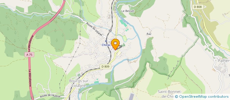 localisation de l'entreprise LE COUVIGE CHIRACOIS  BOURGS SUR COLAGNE