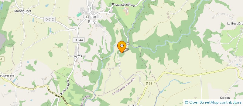 localisation de l'entreprise LE COUVREUR DES CHAMPS  LA CAPELLE-BLEYS