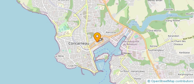 localisation de l'entreprise LE COZ MAREE à CONCARNEAU