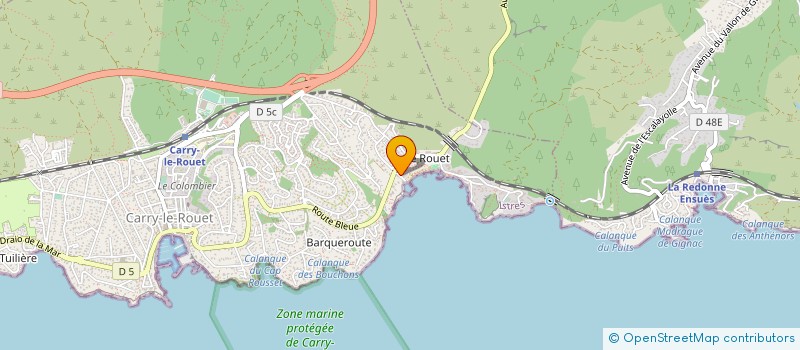 localisation de l'entreprise LE CRABE DE LA COTE BLEUE à CARRY-LE-ROUET