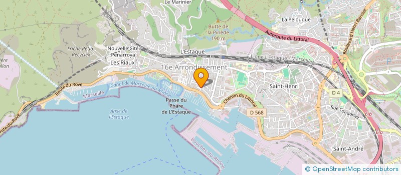 localisation de l'entreprise LE CRABE FILMS  MARSEILLE 16EME