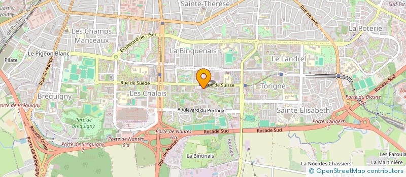 localisation de l'entreprise LE CRABE ROUGE à RENNES