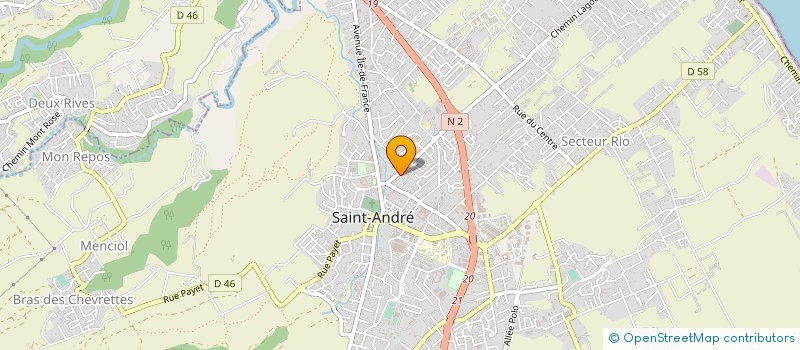 localisation de l'entreprise LE CRAC'CLAIN à SAINT-ANDRE