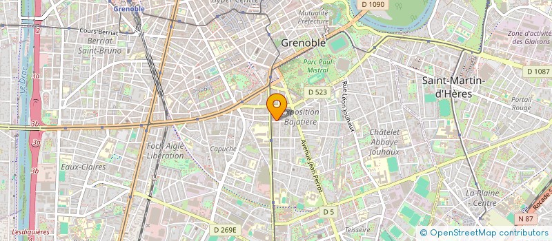 localisation de l'entreprise LE CRACOVIA à GRENOBLE