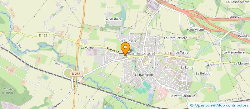 localisation de l'entreprise LE CRAPAUD ET LA MORUE  VEZIN-LE-COQUET