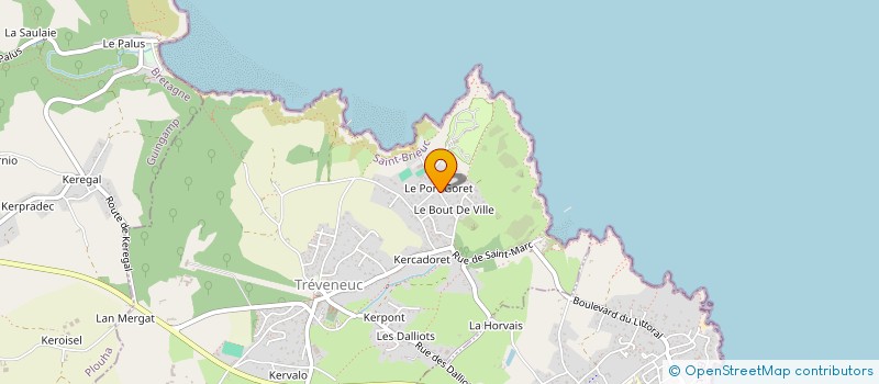 localisation de l'entreprise LE CRAPAUD ROUGE à TREVENEUC