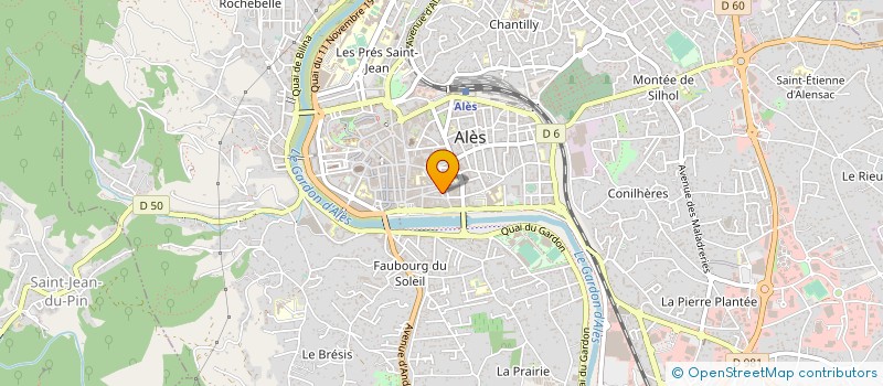 localisation de l'entreprise LE CRAPAUDINE à ALES