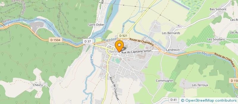 localisation de l'entreprise LE CRAQUELIN  YENNE