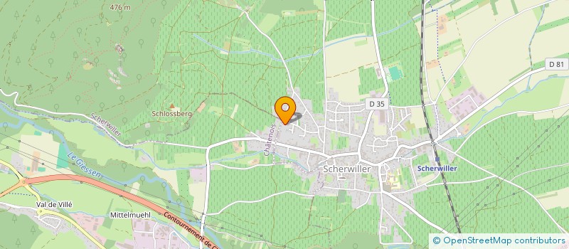 localisation de l'entreprise LE CRAQUEUR TURQUOISE  SCHERWILLER