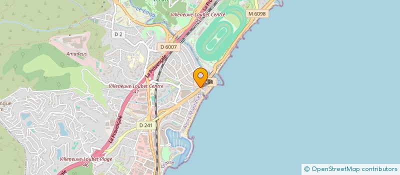 localisation de l'entreprise LE CREATEUR à VILLENEUVE-LOUBET