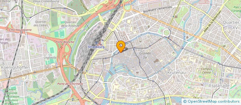 localisation de l'entreprise LE CRECHOIR  STRASBOURG