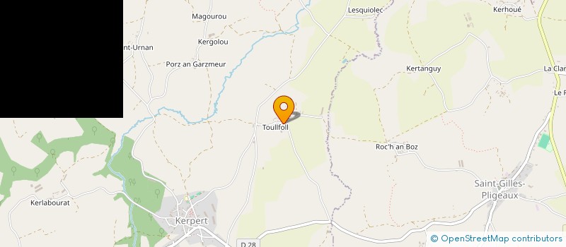 localisation de l'entreprise LE CREFF SERVICES  KERPERT