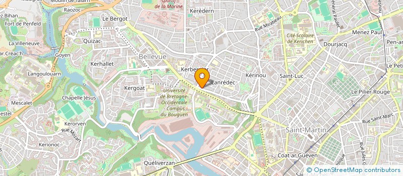 localisation de l'entreprise LE CRENEAU à BREST
